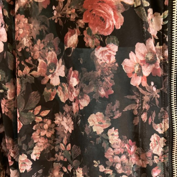 Maurices Sheer Floral Bomber Jacket - Picture 2 of 2